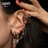 692fe94199f2d84055c8c902 A Brand Monaco Single Colorful Multi-loop Rainbow Ear Cuff for Women, Fashion No-Piercing Earrings, Valentine's Day Gift