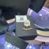 A Monaco Rose Gold Wave Pearl Earrings, Elegant and Stylish Women's Jewelry