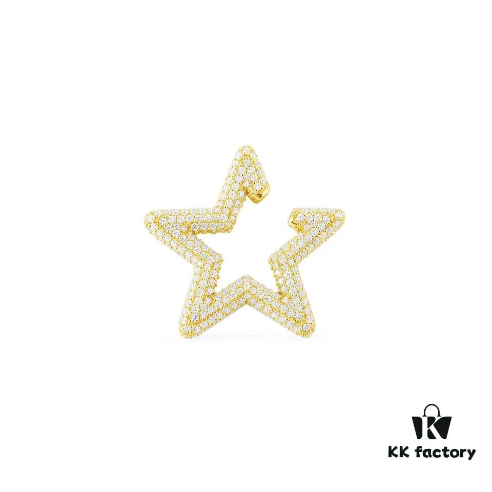 April New Arrival 💕💕 A Brand Monaco Single Star Cartilage Clip Earrings for Women, Romantic Celestial No-Piercing Ear Cuff Jewelry Gift for Girlfriend