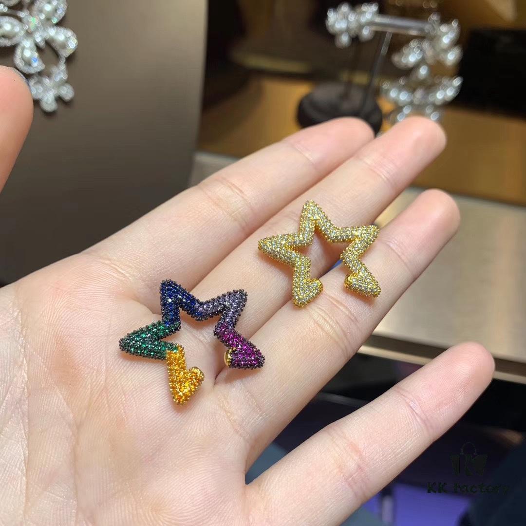 April New Arrival 💕💕 A Brand Monaco Single Star Cartilage Clip Earrings for Women, Romantic Celestial No-Piercing Ear Cuff Jewelry Gift for Girlfriend