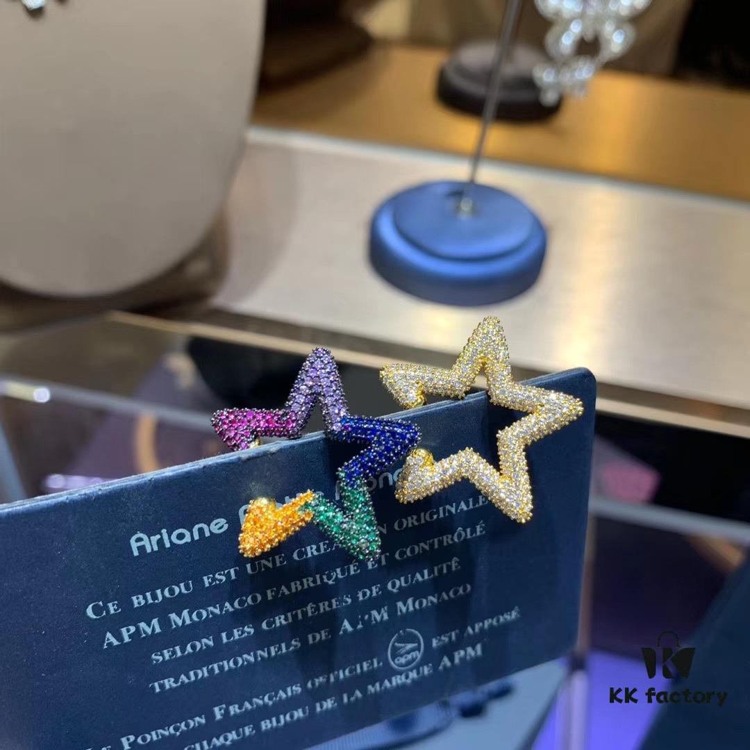 April New Arrival 💕💕 A Brand Monaco Single Star Cartilage Clip Earrings for Women, Romantic Celestial No-Piercing Ear Cuff Jewelry Gift for Girlfriend