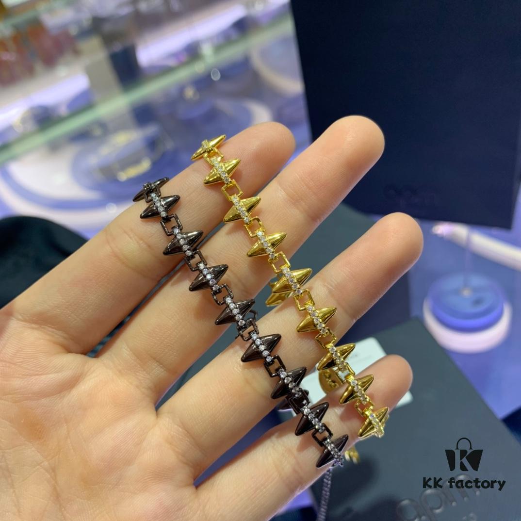 New Arrival A Monaco Rock-style Stud Bracelet for Women, Minimalist Jewelry Couple's Gift for Girlfriend