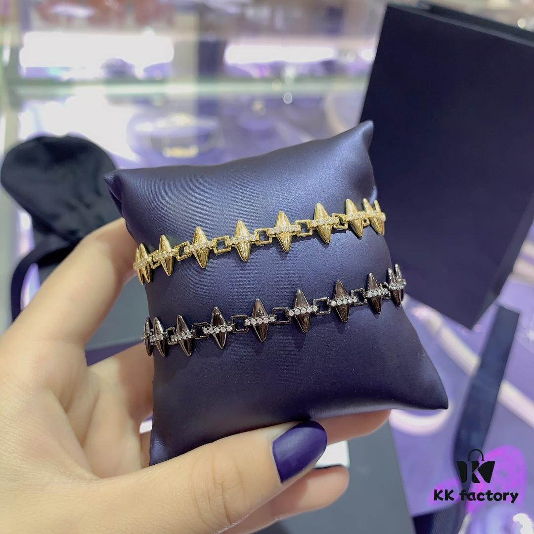 New Arrival A Monaco Rock-style Stud Bracelet for Women, Minimalist Jewelry Couple's Gift for Girlfriend