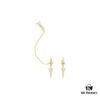 692fe97599f2d84055c8c977 A Brand Monaco Asymmetrical Dragon Tail Ear Cuff with Earrings, Rock-style Unique Statement Drop Earrings for Women