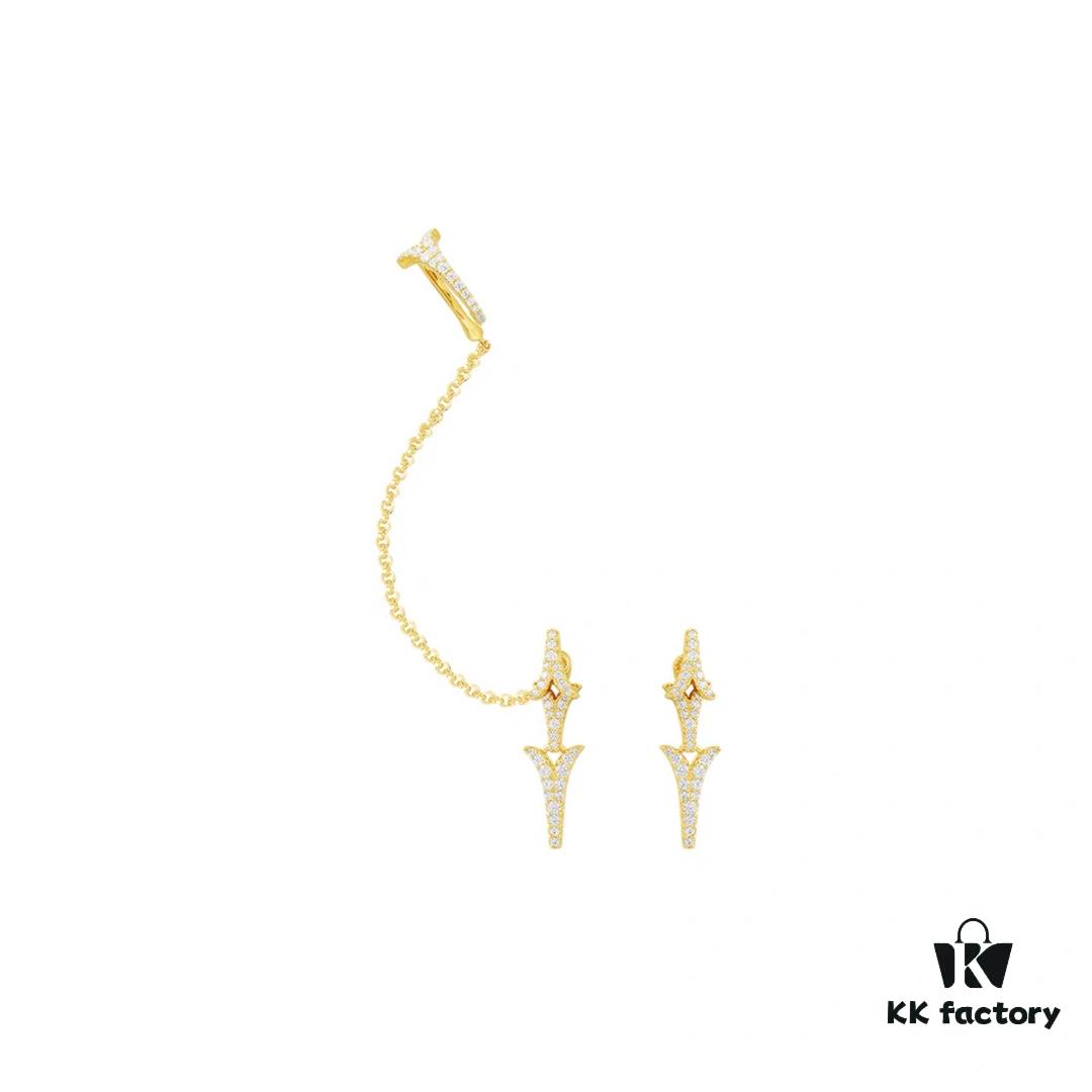 692fe97599f2d84055c8c977 A Brand Monaco Asymmetrical Dragon Tail Ear Cuff with Earrings, Rock-style Unique Statement Drop Earrings for Women