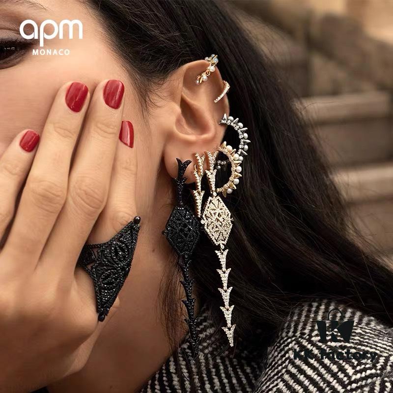 692fe97799f2d84055c8c97b A Brand Monaco Asymmetrical Dragon Tail Ear Cuff with Earrings, Rock-style Unique Statement Drop Earrings for Women