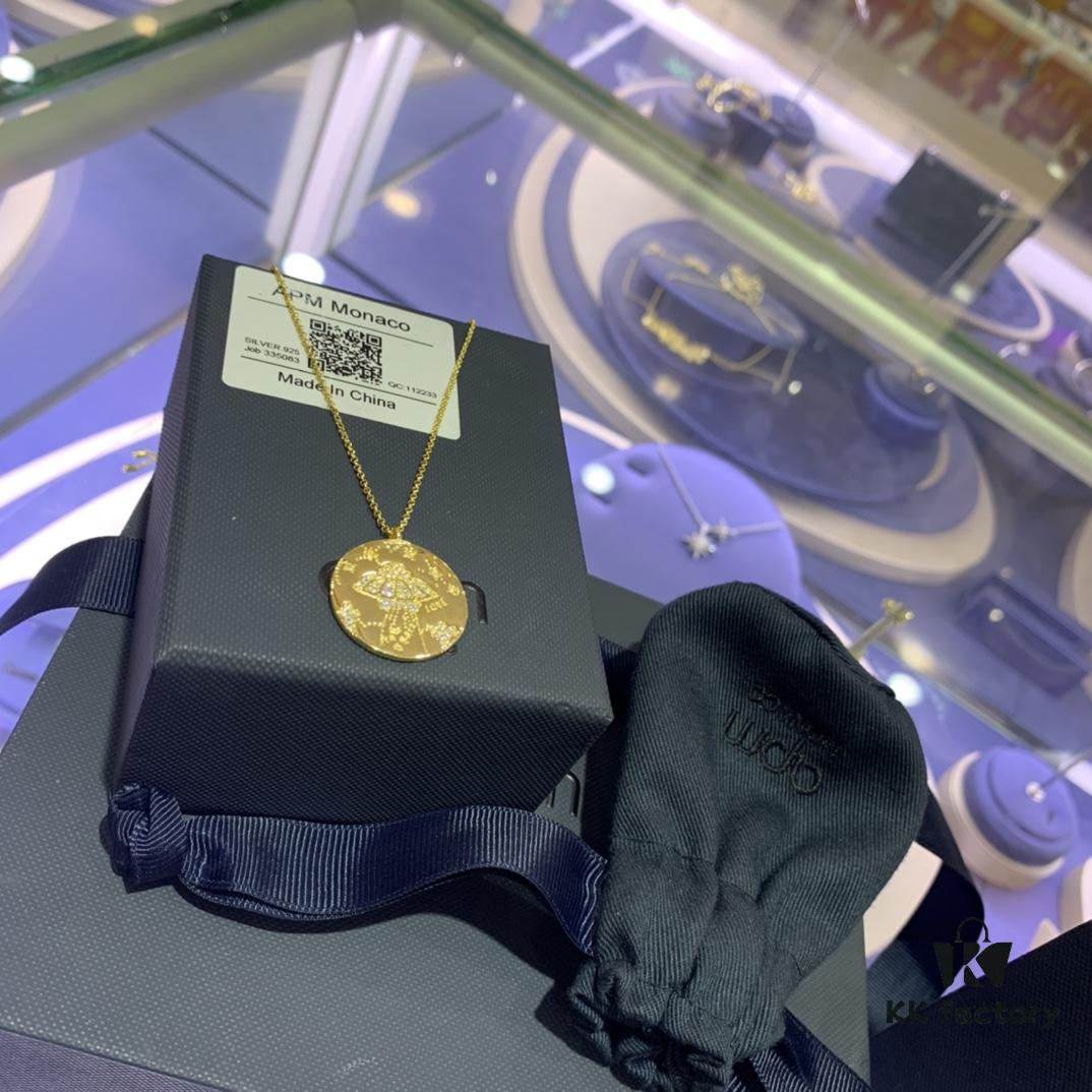 A Family Monaco Round Pendant Necklace