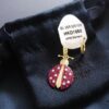 692fe98799f2d84055c8c99d A-Home Monaco Golden Asymmetric Ladybug Earrings for Women, Elegant French-style Jewelry, Stylish and Unique Drop Earrings