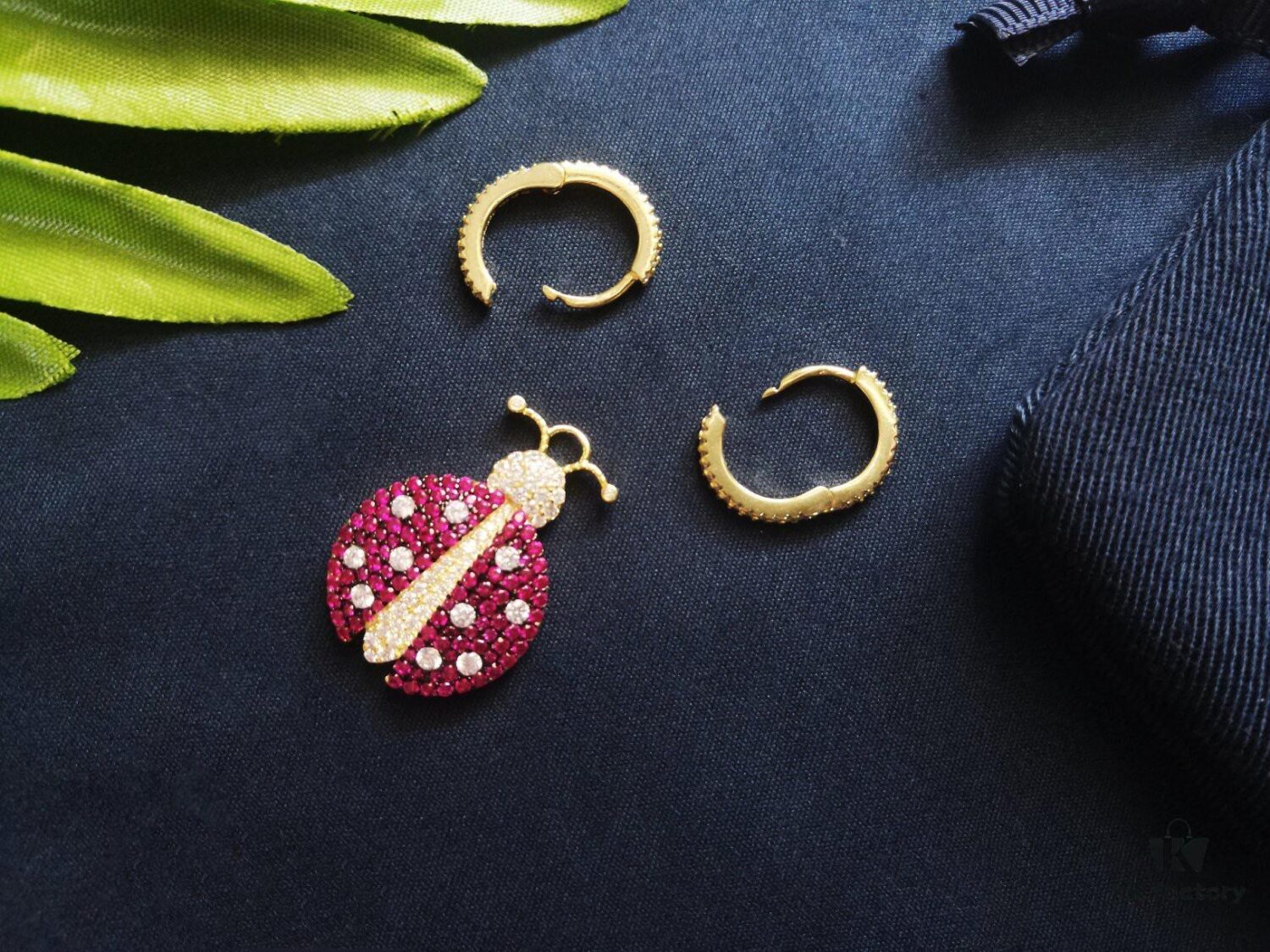 692fe98b99f2d84055c8c9a2 A-Home Monaco Golden Asymmetric Ladybug Earrings for Women, Elegant French-style Jewelry, Stylish and Unique Drop Earrings