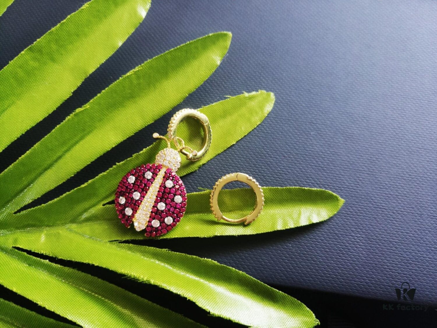 692fe98b99f2d84055c8c9a3 A-Home Monaco Golden Asymmetric Ladybug Earrings for Women, Elegant French-style Jewelry, Stylish and Unique Drop Earrings