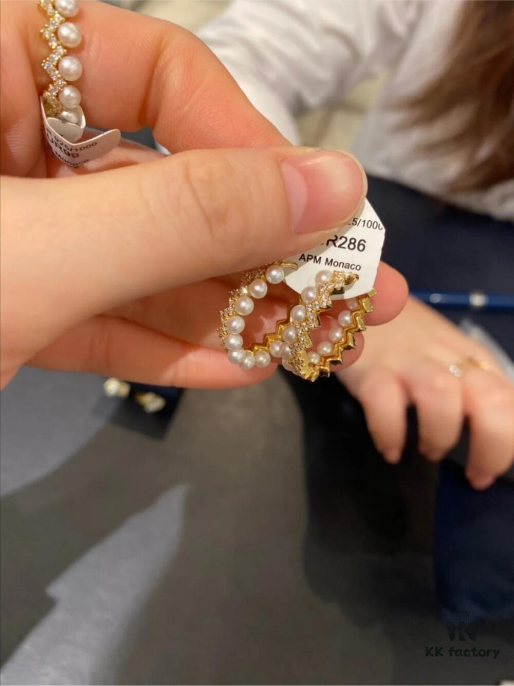 692fe99099f2d84055c8c9ad A Family Gold Pearl Wave Ring
