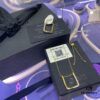 March New Arrival 💕💕 A Monaco Lake Blue Square Geometric Necklace for Women, Elegant Collarbone Pendant Jewelry Gift for Girlfriend