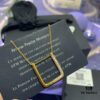 March New Arrival 💕💕 A Monaco Lake Blue Square Geometric Necklace for Women, Elegant Collarbone Pendant Jewelry Gift for Girlfriend