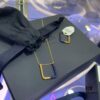 692fe99899f2d84055c8c9bb March New Arrival 💕 A Family Monaco Teal Blue Square Geometric Necklace and Single Earring for Women, Elegant Collarbone Pendant, Gift for Girlfriend