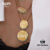 692fe99c99f2d84055c8c9c4 A Monaco Rainbow Letter Necklace for Women, Custom Couple Pendant Collar Gift for Girlfriend, European and American Style