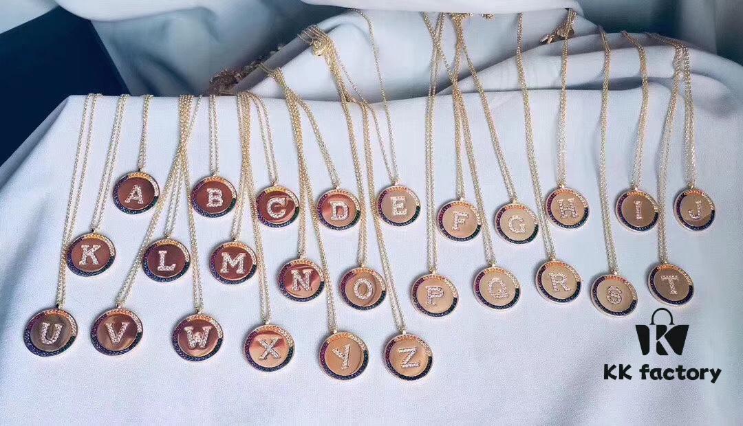 692fe9ba99f2d84055c8c9f0 APM Monaco 💕💕🌈🌈 Rainbow Necklace with Custom Letter Engraving, Fairy-Like Pendant, Essential Summer Collarbone Chain for Couples