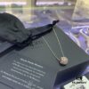 A Monaco Diamond-Paved Heart Pendant Necklace, Summer New French Style Elegant Collarbone Chain