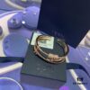 A Monoco Rose Gold Triple Ring Bracelet