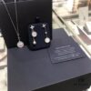 APM Monaco White Mother-of-Pearl Necklace and Dangle Earrings Set – Original Release, New Arrival 💗