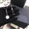 APM Monaco White Mother-of-Pearl Necklace and Dangle Earrings Set – Original Release, New Arrival 💗