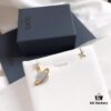 692fea3599f2d84055c8caad APM Monaco Pink Planet Asymmetrical Earrings for Women, Cute Long Dangle Studs, Elegant and Minimalist Silver Jewelry