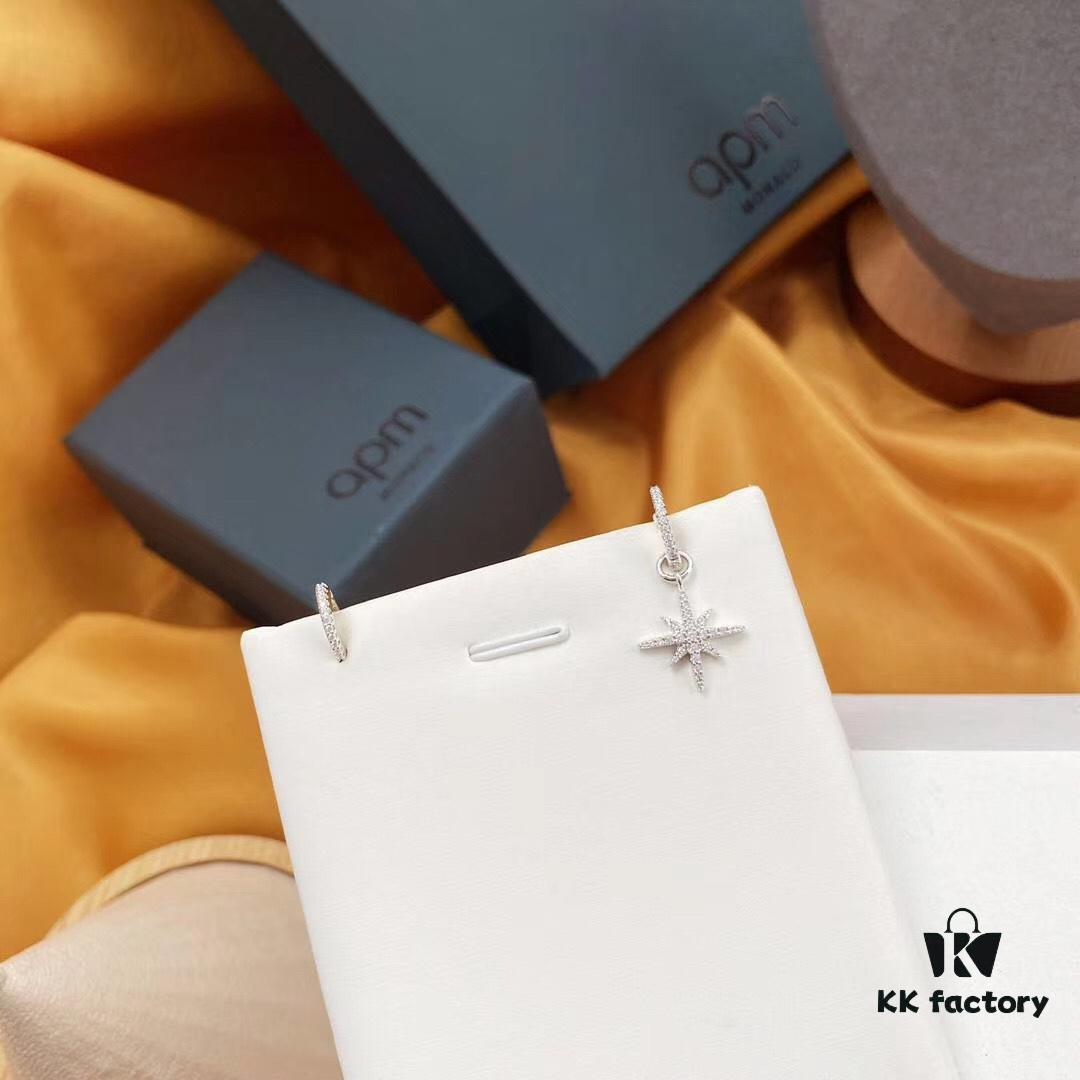692fea3699f2d84055c8cab1 APM Monaco Asymmetrical Meteor Stud Earrings, Design-Centric Hoop Earrings, Minimalist and Elegant Ear Jewelry