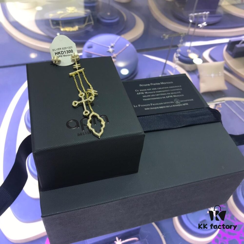 692fea4299f2d84055c8cac6 Authentic New Arrival💗 A Brand Monaco Cloud Cross Asymmetric Earrings, Stylish Minimalist and Versatile Design. 8365095