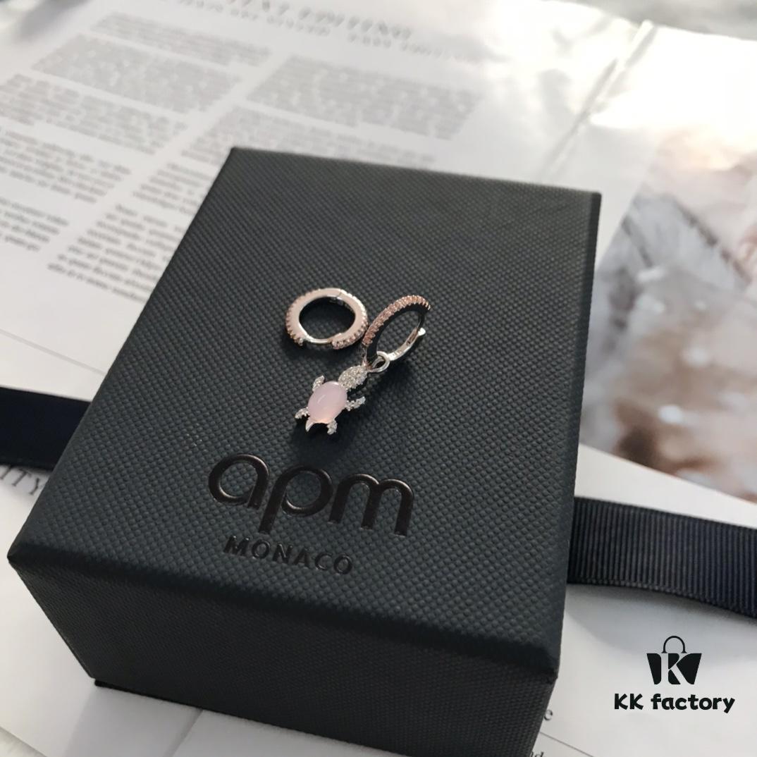 A Family Pink Turtle Earrings
