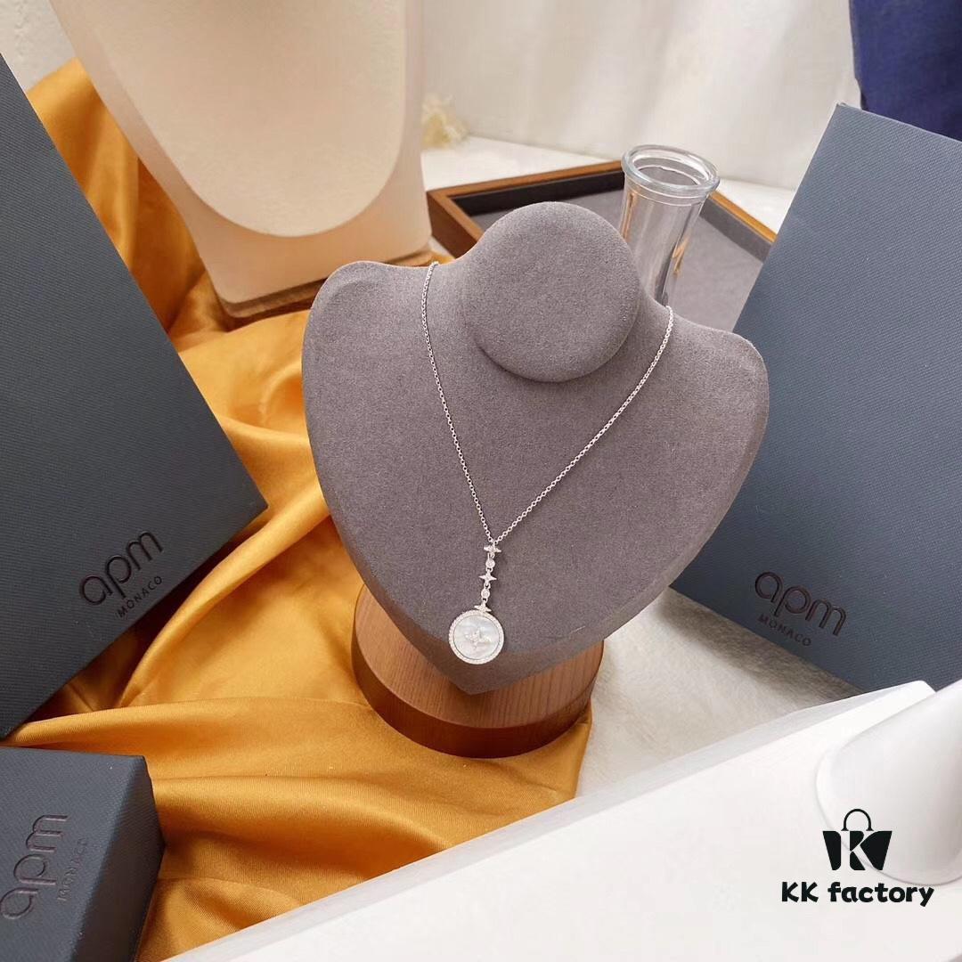 692fea4899f2d84055c8cad3 APM Monaco Star Mother-of-Pearl Necklace for Women, Adjustable Choker Pendant Jewelry for Couples, Versatile Accessory Perfect for Daily Wear and Parties