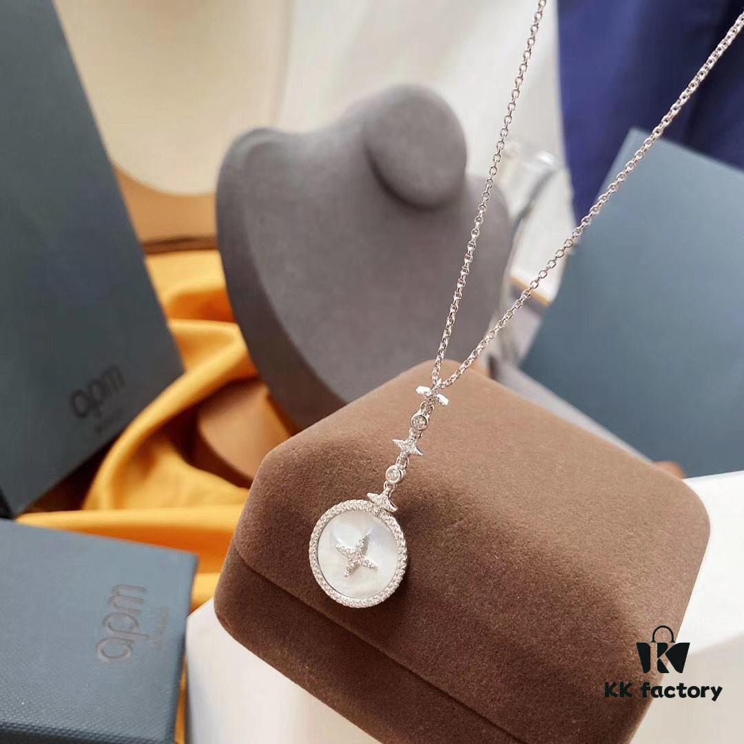 692fea4a99f2d84055c8cad6 APM Monaco Star Mother-of-Pearl Necklace for Women, Adjustable Choker Pendant Jewelry for Couples, Versatile Accessory Perfect for Daily Wear and Parties