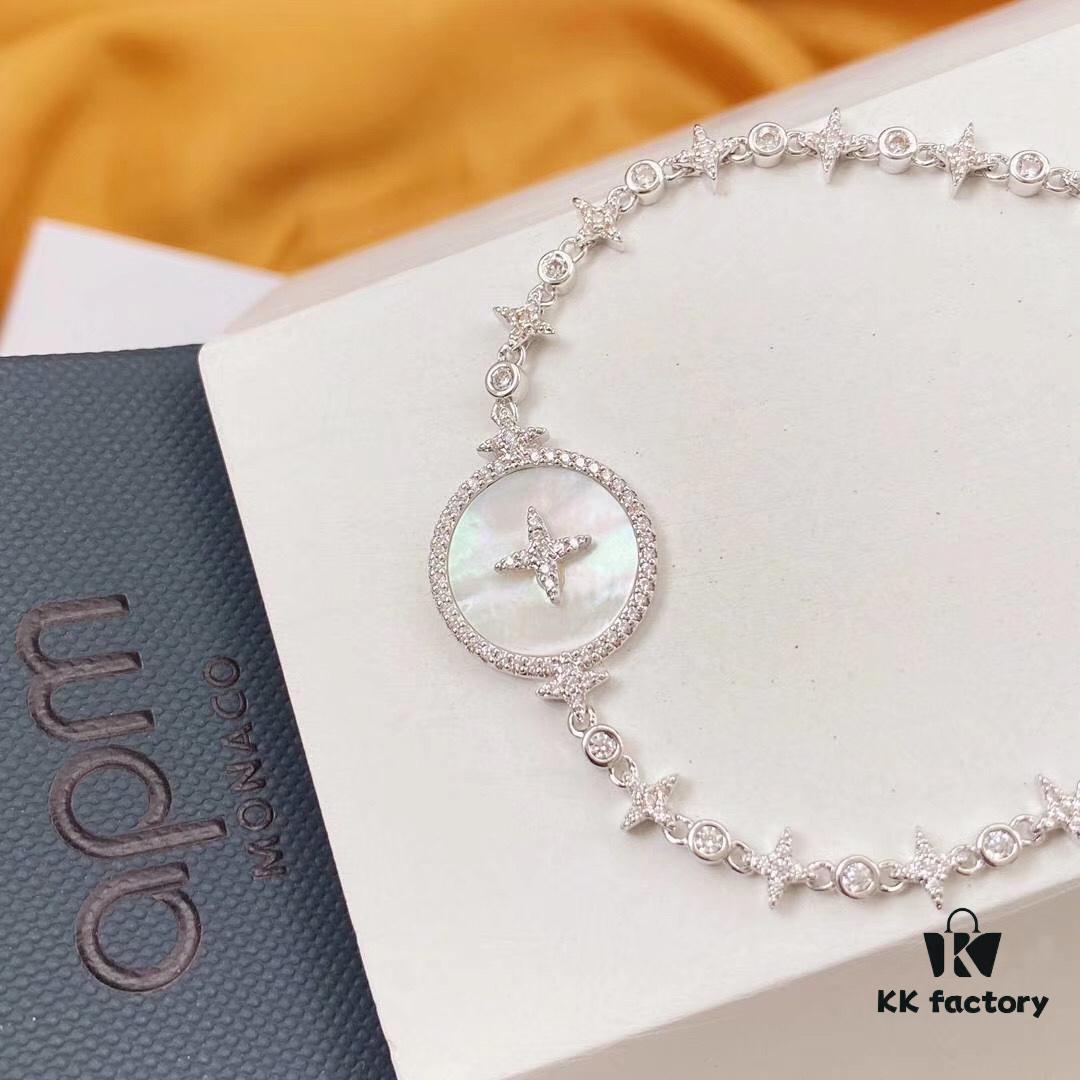 692fea4e99f2d84055c8cade APM Monaco Star Mother-of-Pearl Bracelet for Women, Luxury Adjustable Silver Jewelry with Elegant Design, Gift Idea