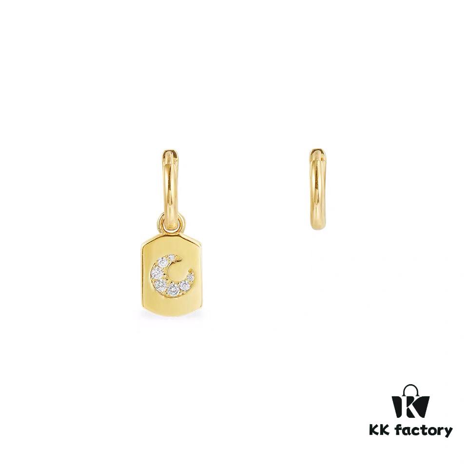 692fea6199f2d84055c8cb06 October New Arrival 🌟 A's Monaco Asymmetric Moon Earrings, Classic Elegant Minimalist Unisex Couple Hoop Earrings Jewelry Gift