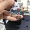 692fea6899f2d84055c8cb13 A Home Monaco Turquoise Bead Heart Valentine Asymmetrical Earrings for Women Fashion Jewelry