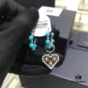 692fea6c99f2d84055c8cb19 A Home Monaco Turquoise Bead Heart Valentine Asymmetrical Earrings for Women Fashion Jewelry