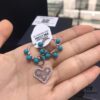 692fea7099f2d84055c8cb1f A Home Monaco Turquoise Bead Heart Valentine Asymmetrical Earrings for Women Fashion Jewelry