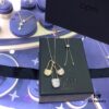 A's Monaco Three-Tone Safety Pin Necklace, Fashionable, Simple and Elegant