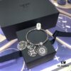 APM Monaco Tree of Life Silver Totem Healing Style Moroccan Bracelet with Round Disc