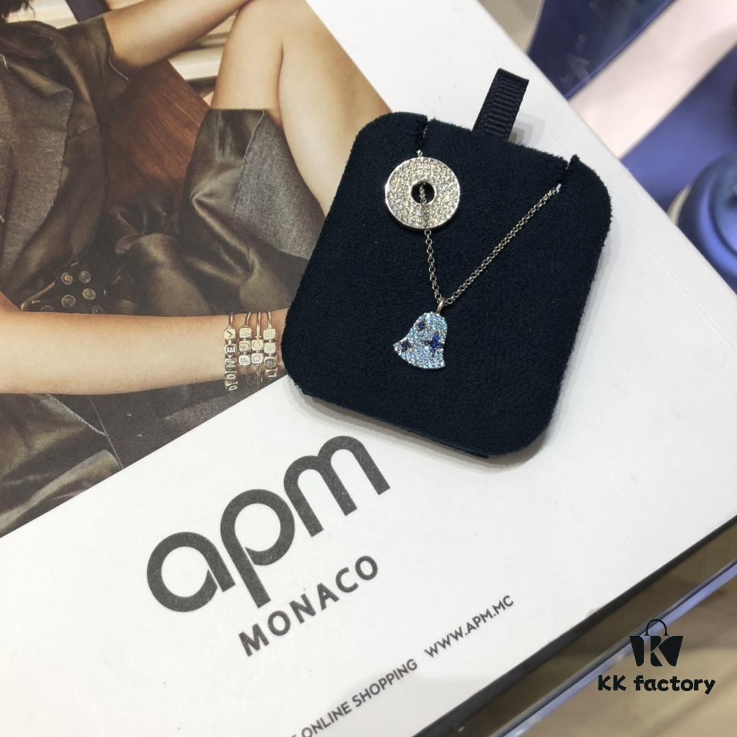 692fea9499f2d84055c8cb50 A Brand Monaco Round Pendant Bell Necklace, Collarbone Chain, Sweater Chain - Valentine's Day Gift for Girlfriend