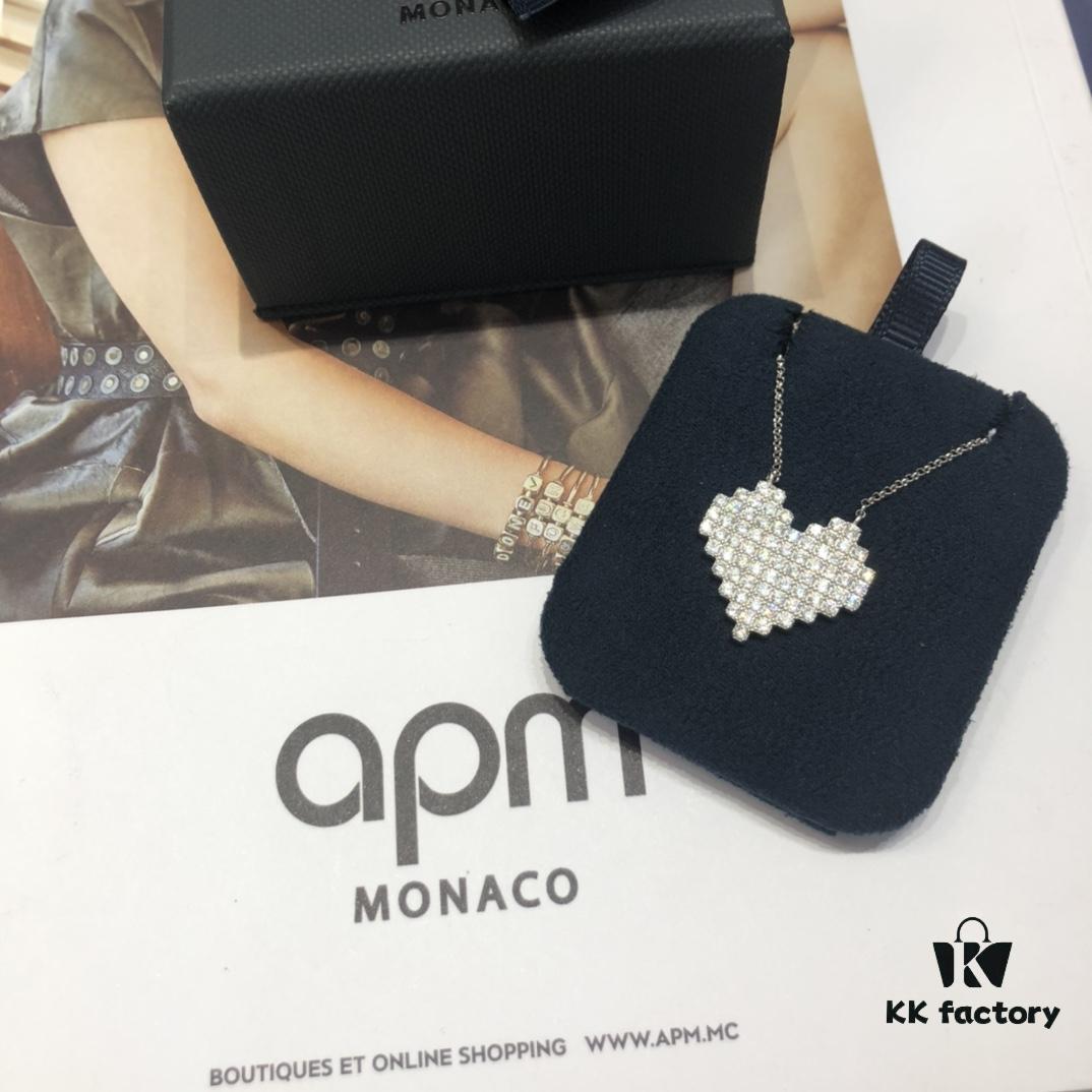 692fea9499f2d84055c8cb51 A Brand Monaco Heart Mosaic Necklace, Collarbone Chain for Sweaters, Versatile and Stylish