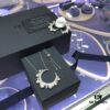 692feaa399f2d84055c8cb6c A's Monaco Arabian Nights Crescent Moon and Star Freshwater Pearl Necklace with Symmetrical Earrings, Delicate Collar for Women