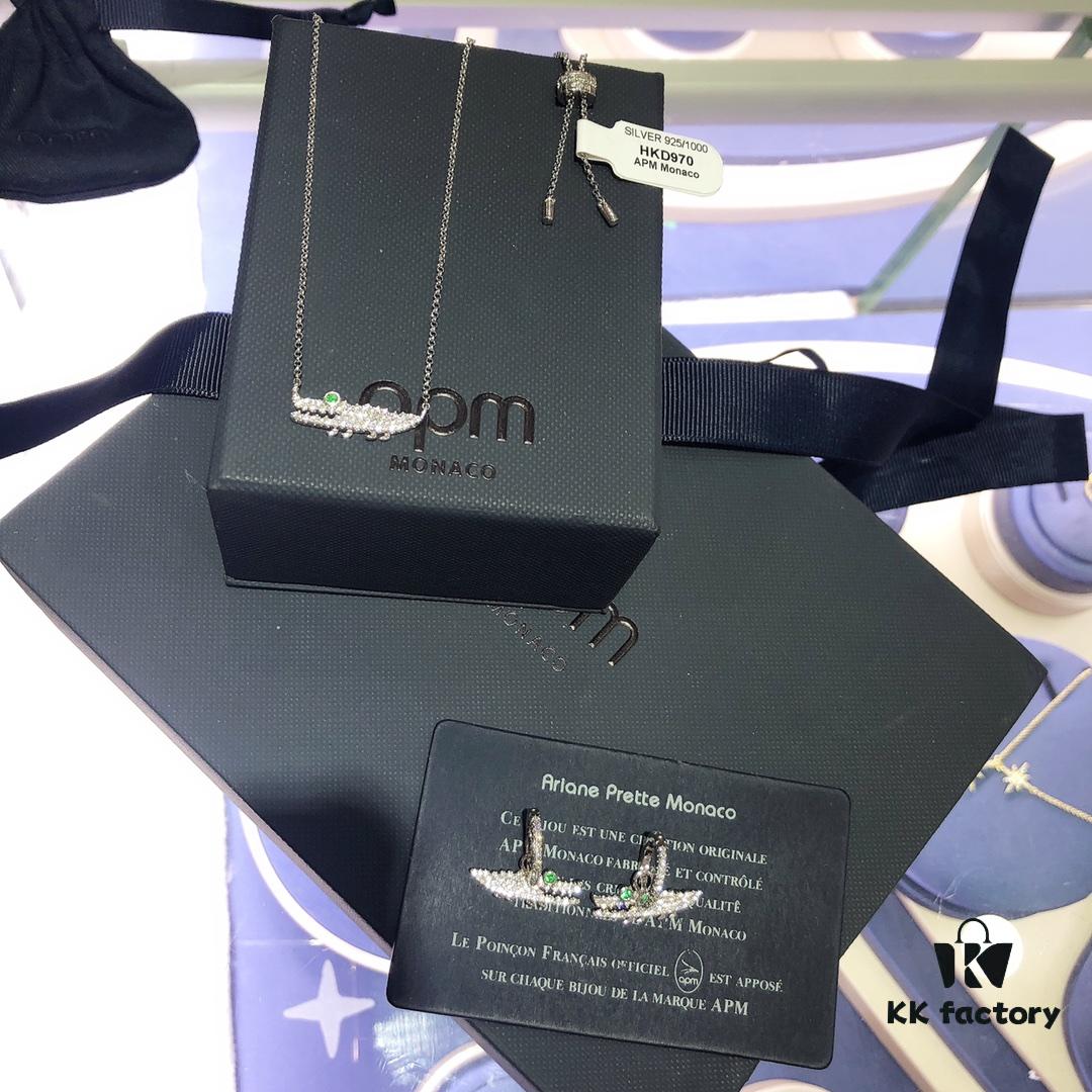 A-Monaco Crocodile Necklace and Earrings Set - Valentine's Day Recommended