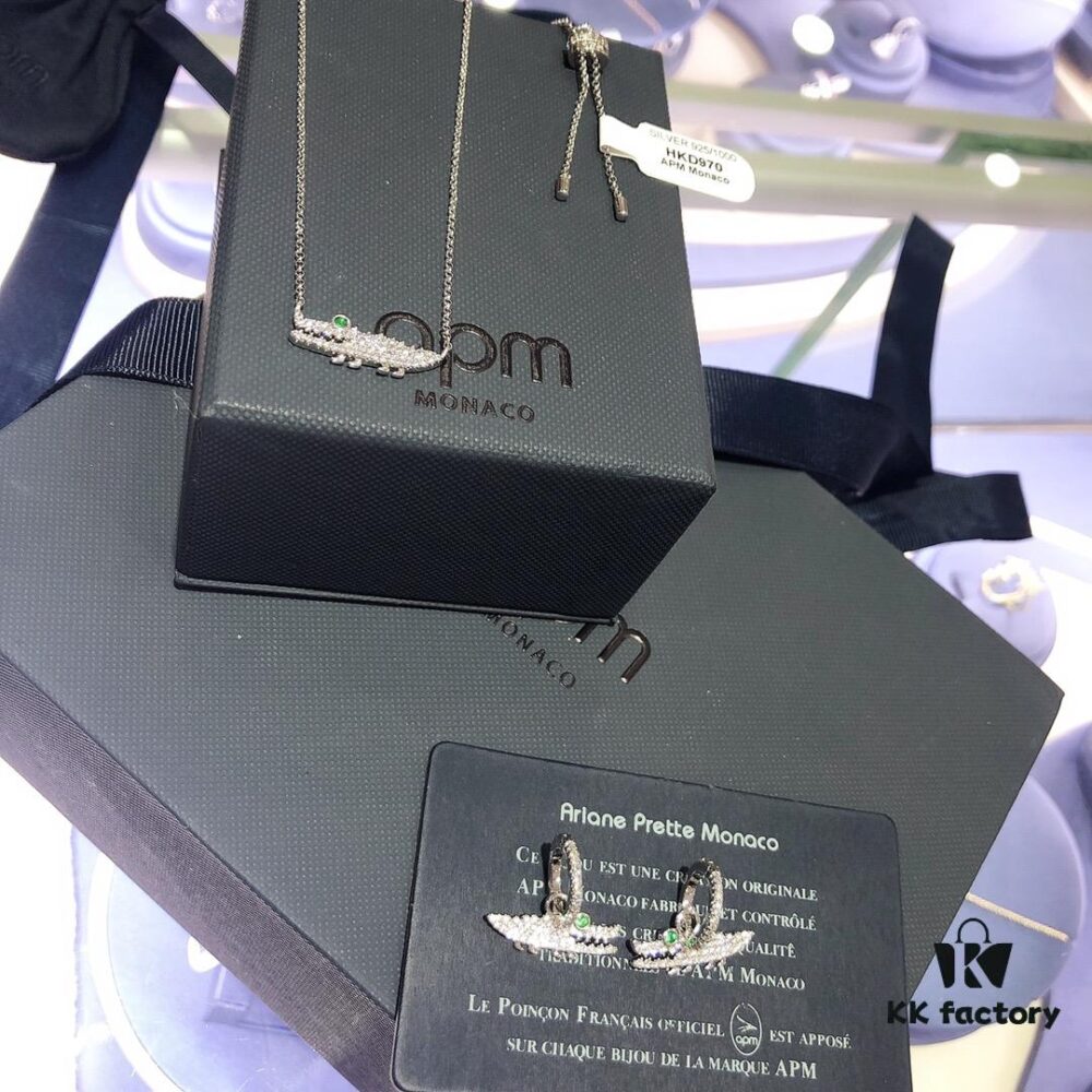 692feaab99f2d84055c8cb7c A-Monaco Crocodile Necklace and Earrings Set - Valentine's Day Recommended