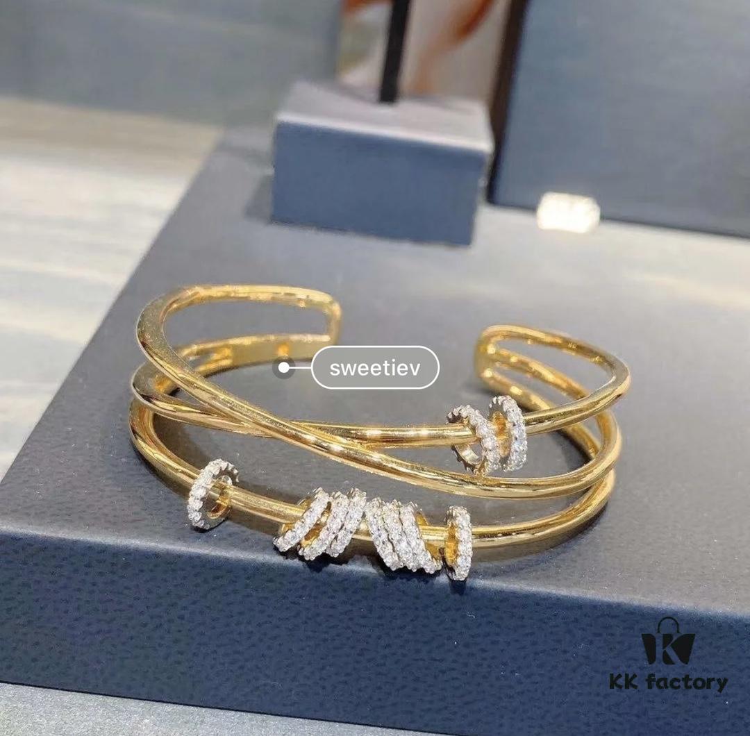 692feacd99f2d84055c8cbb4 A-Brand Fashionable Shiny Rhinestone Lucky Golden Cross Bracelet ✨