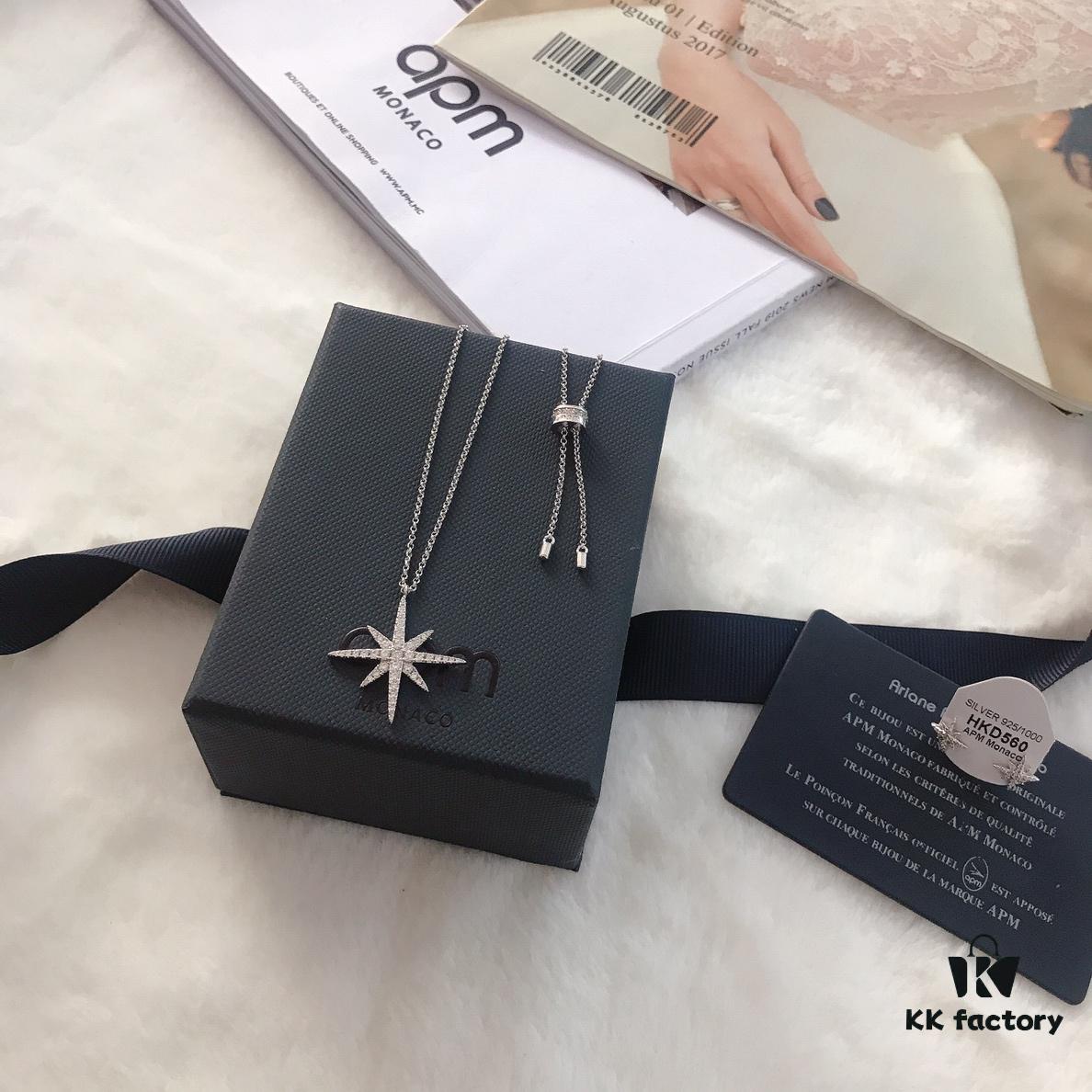 APM Monaco Union Necklace and Stud Earrings Set