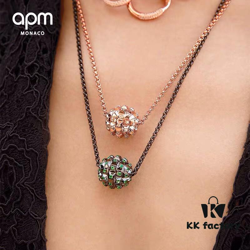 Original A Brand Monaco Gear Necklace and Earrings Set Newly Released
