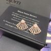 A Monaco Fan-Shaped Bracelet and Stud Earrings