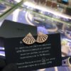 A Monaco Fan-Shaped Bracelet and Stud Earrings
