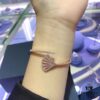 A Monaco Fan-Shaped Bracelet and Stud Earrings