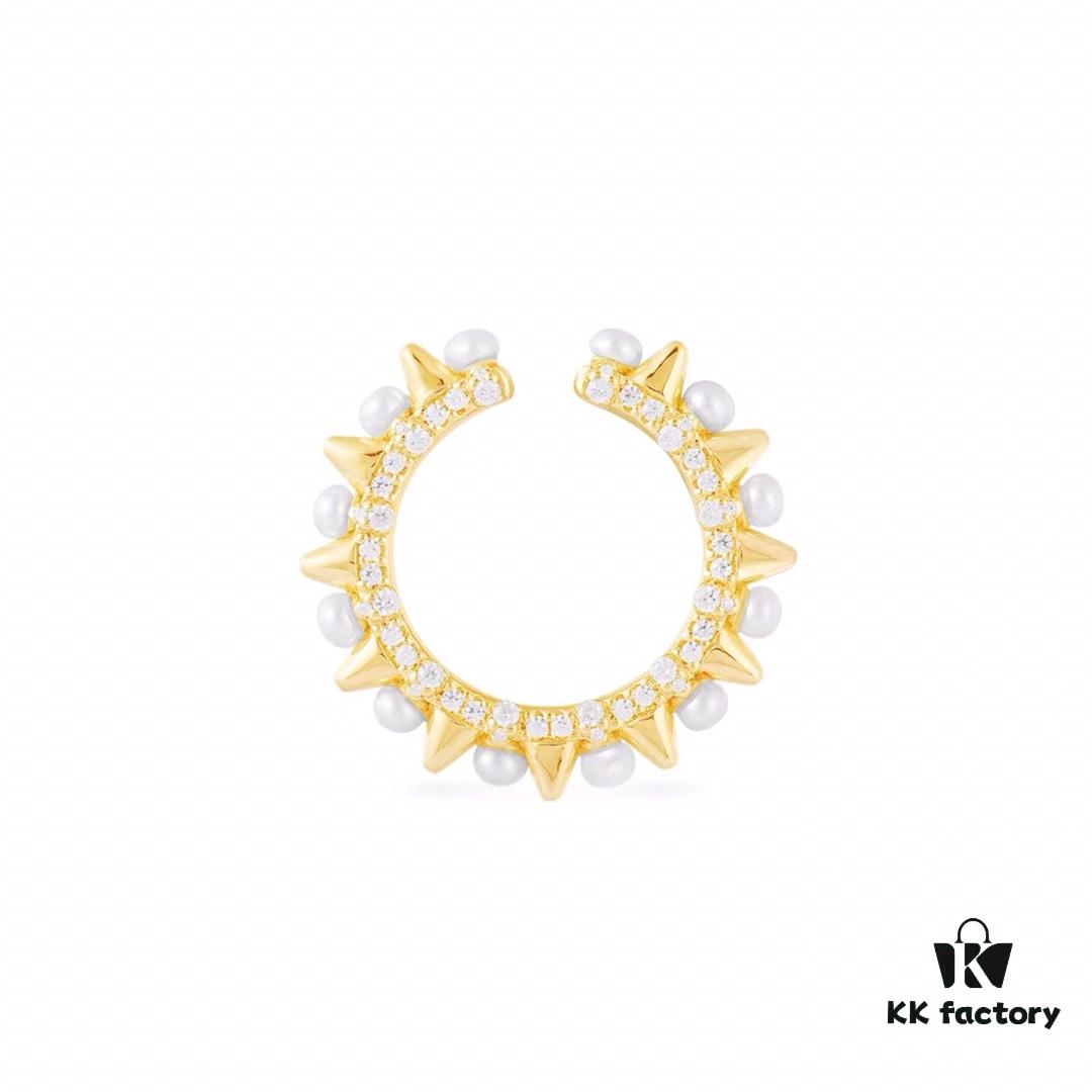 692feaf999f2d84055c8cbf5 January New Arrival💗 APM Monaco Rivet Earrings with Pearl, Large and Small Clip-On Earrings, Stylish, Elegant and Sophisticated Jewelry, Perfect Gift for Couples