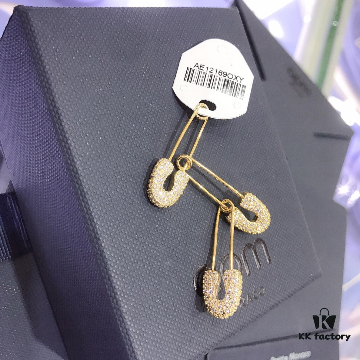 692feb0199f2d84055c8cc03 A's Monaco Golden Pin Earrings, December New Arrival